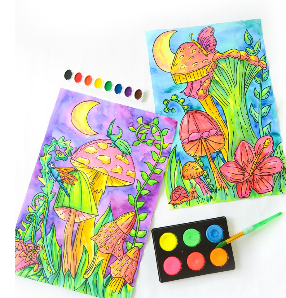 Fluorescent Forest Floor